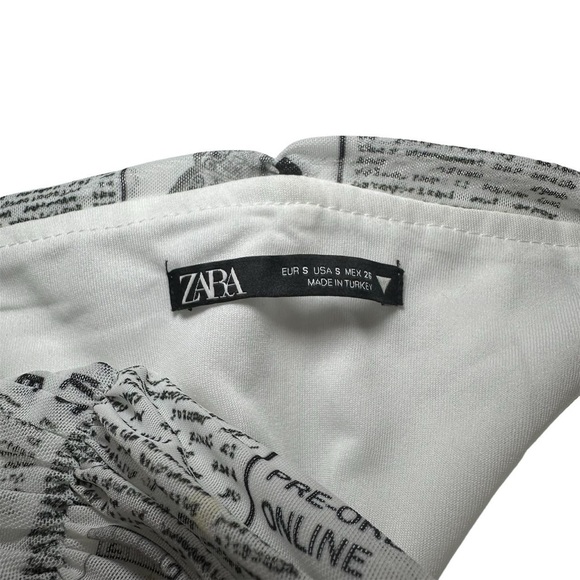 Zara Newspaper Corset Top - Picture 3 of 3